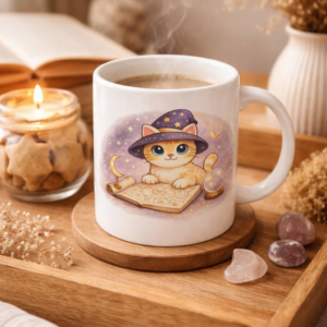 mug for coffe comiscat meowgical